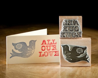 All Our Love & Bird Stamp