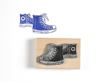 Converse Trainers Rubber Stamp, Trainers Stamp, Shoes Stamp, Gift for Teen Girl