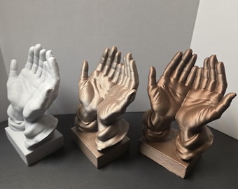 3D-gebeeldhouwde gebeds-/aanbiddingshanden (6 in hoog)