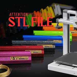 U-Vii Karman fletching jig - File STL