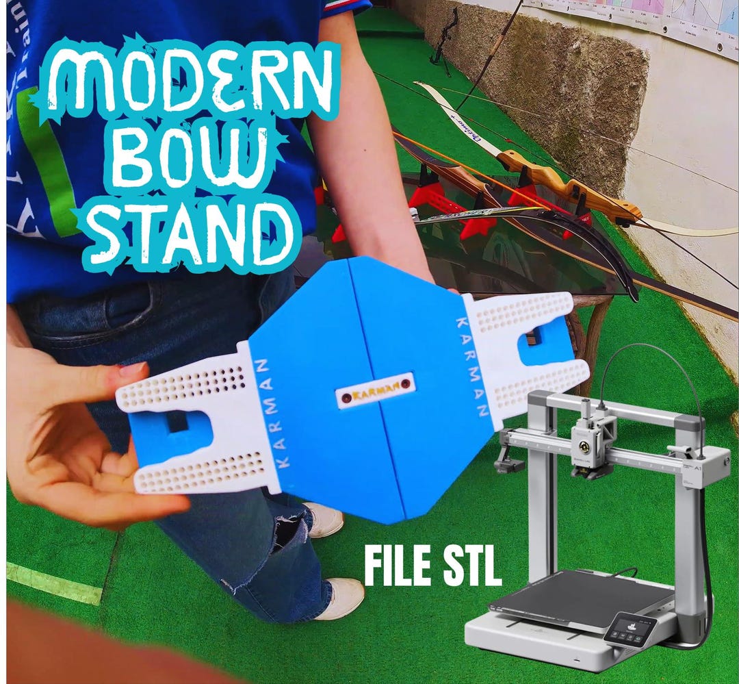 MODERN Foldable Bow Stand STL File - Ultra-compact and Pocket-sized ...