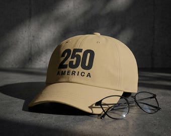 250 amerikanischer Unabhängigkeitstag (1776-2026) bestickte Kappe | Dad Cap