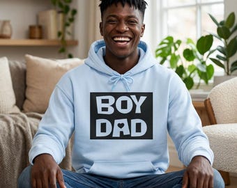Boy Dad Herz Hoodie | Vatertag Sweatshirt