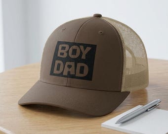 Boy Dad bestickte Vatertagskappe Snapback Trucker Cap