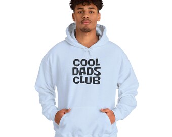 Dads Club Hoodie | Dad Typografie Sweatshirt, Weißer Pullover