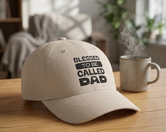 Gesegneter Dad Cap | Bestickte Baumwolle Baseballmütze, Geschenk zum Vatertag