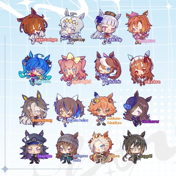 Uma Musume Acrylic Charms