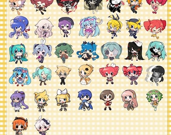 Vocaloid mini acryl bedeltjes