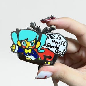 Statische Miku (Flavour Foley) emaille pin