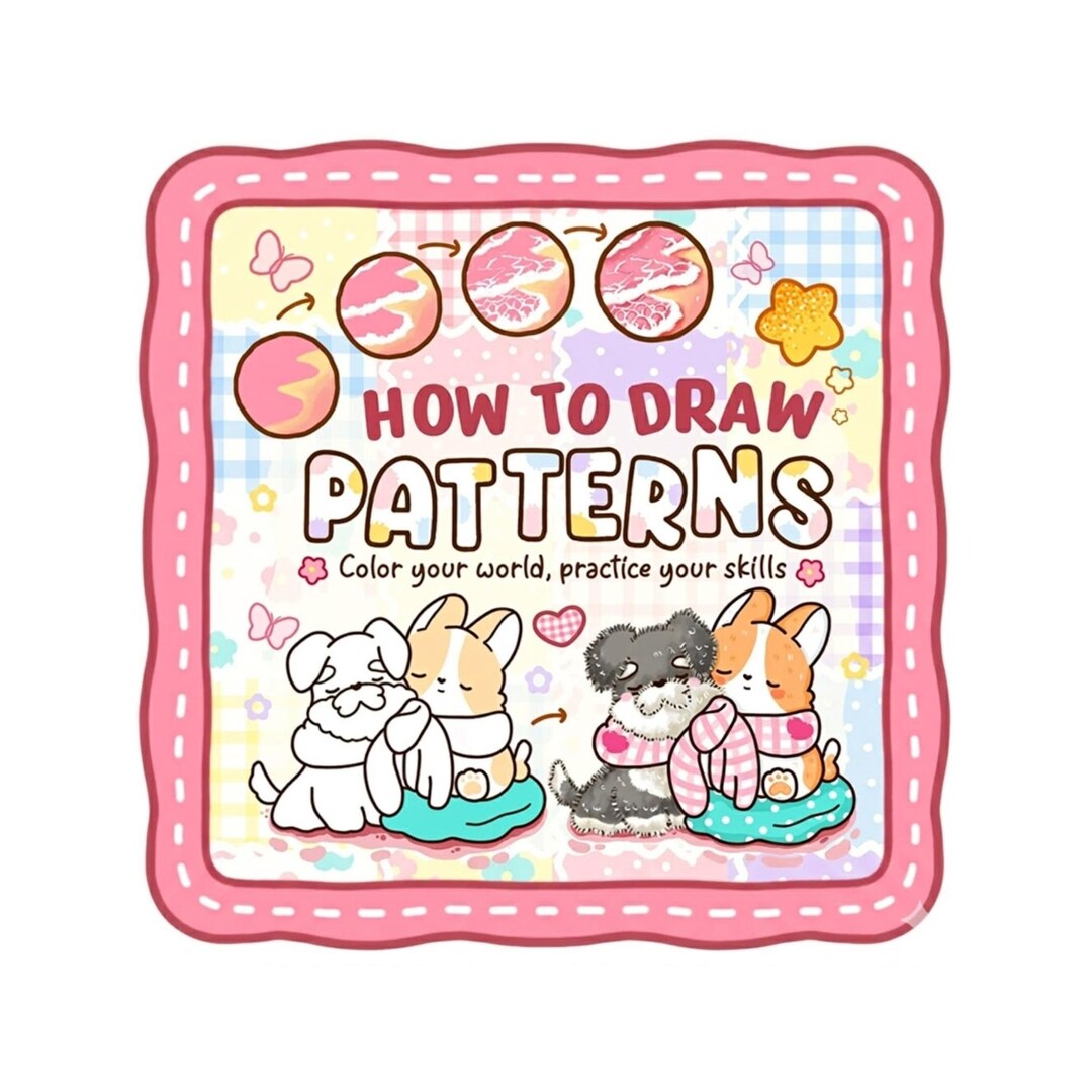 How to Draw Patterns Book | Easy Step by Step Pattern Drawing Practice ...