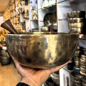 10 inches Handmade  Tibetan Singing Bowl, Meditation, Sound Healing, Prayer, Chakra, Yoga Spiritual Gift