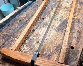 Große Rahmensäge für die Holzbearbeitung - Handsäge im Roubo-Stil - Effizientes Längssägen und hervorragend zum Nachsägen von sehr breitem Holz geeignet