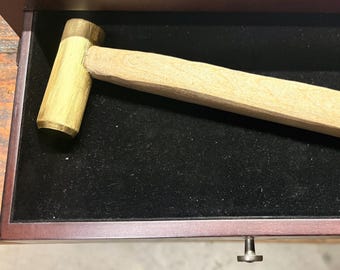 Nicht schädigender Hammer aus Messing für Meißelarbeiten, Schreinerarbeiten und Präzisionsarbeiten