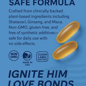 Capsules voor energie- en vitaliteitsondersteuning voor mannen: maca, ginseng en zink, natuurlijke Amerikaanse formule voor uithoudingsvermogen, prestaties en welzijn 60 gouden softgels afbeelding 13