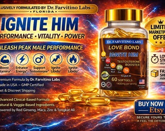 Men’s Energy Support Capsules – Maca Ginseng Zinc – Natural USA Formula