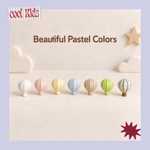 Whimsical Decorative Balloon-Shaped Knobs for Doors, Drawers, Cabinets, and Furniture, Children’s Room Decor