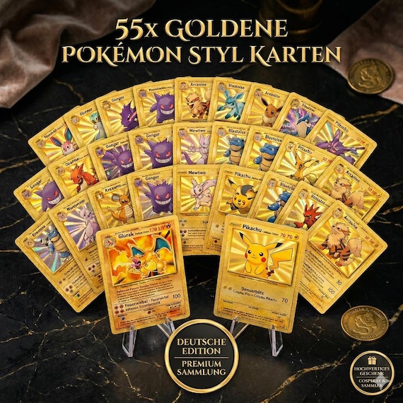 55 gold pokemon cards Card Price Check before you invest! | Which card do you have ? 55 PCS- Gold Foil Poke