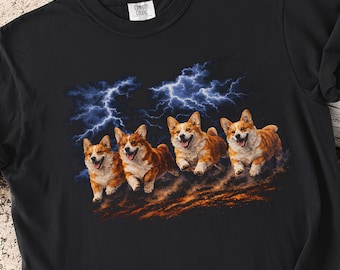 Comfort Colors 90s Corgi Shirt | Funny Dog Graphic Tee | Pet Lover Tshirt