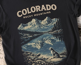 Comfort Colors Vintage Travel Shirt | Gift for Hiker | Dog Lover Tee