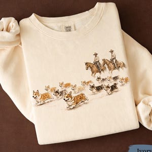 Western Corgis Shirt | Corgis Sweatshirt | Hund Person Geschenk