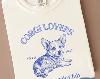 Vintage Corgi Club Shirt | Corgi Sweatshirt | Gift for Dog Lover