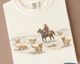 Camiseta de Golden Retriever del Oeste / Sudadera con diseño de perro / Regalo para amantes de los perros