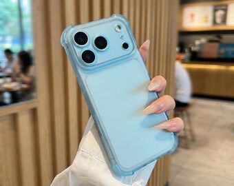 Matte Clear Shockproof iPhone Case | Slim Bumper Protection for iPhone 15 Pro Max