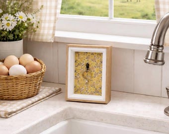 Soporte para anillos con marco de girasol, expositor de joyas