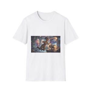 Star Engine Mechanic | Unisex Softstyle T-Shirt | Afrofuturist | Black Art | Afrocentric Wall Decor