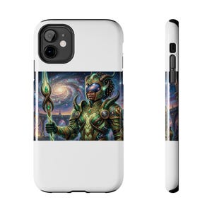 Woven Light Knight | Tough Phone Case | Afrofuturist | Black Art | Afrocentric Wall Decor