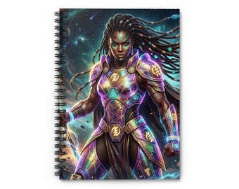 Chromatic Storm Warrior | Spiral Notebook - Ruled Line