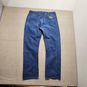 Wrangler 13MWZ Cowboy Cut Jeans Mens 38x32 Blue Denim Straight Leg Made in USA * image 2