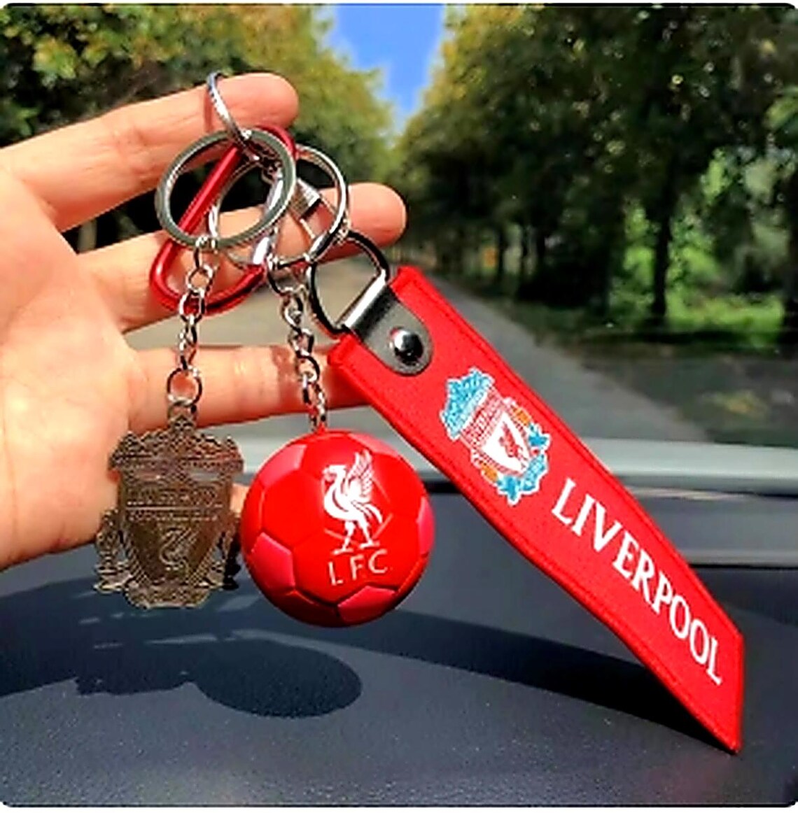 Liverpool Keyring Liverpool Inspired Keychain Set, Football Keyring, Liverpool Bag Charm ...
