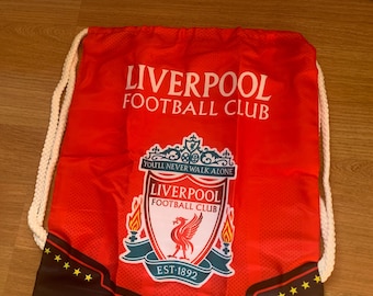 リバプールFC巾着バッグ、リバプールジムバッグ、スポーツバックパック、リバプールファンギフト、学校体育バッグ