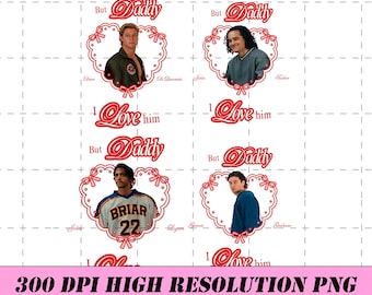 4 Options Briar Hockey PNG Bundle, But Daddy I Love Him PNG, Graham Logan Di Laurentis Tucker Varsity Graphic, Off Campus Shirt Print File