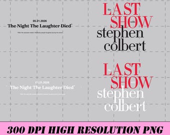 The Last Show with Stephen Colbert 2026 PNG, Late Night Comedy Tee, Fan Shirt