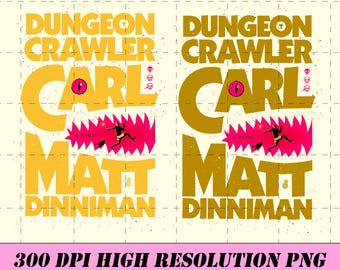 Logro de Carl en Dungeon Crawler PNG, Maldita sea Carl Diseño digital, Regalo para fans de LitRPG, Arte de Princess Donut, PNG de ciencia ficción y libros para sublimación