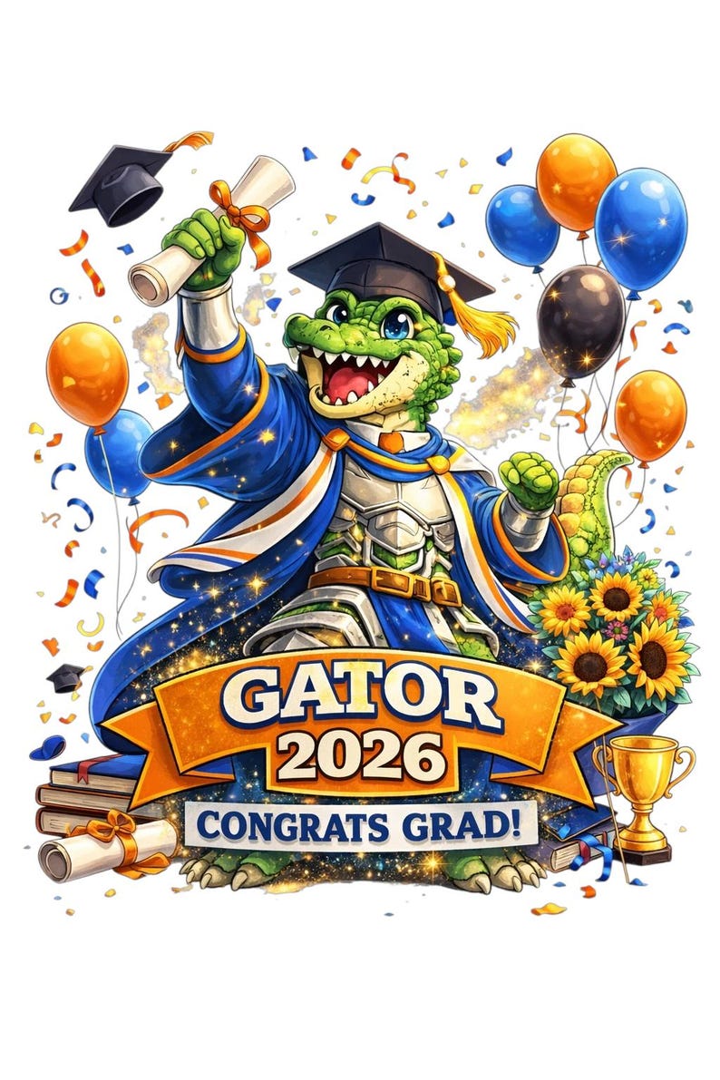 5 Graduation Mascot PNG Bundle 2026, Bear Falcon Eagle Tiger Gator ...