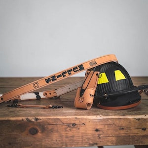 Firefighter Radio Strap Handmade Custom Leather Radio Strap, Adjustable Fireman Radio Harness