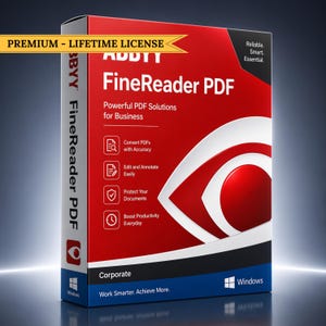 ABBYY FineReader PDF Corporate OCR Software | Lifetime Access - Instant Download