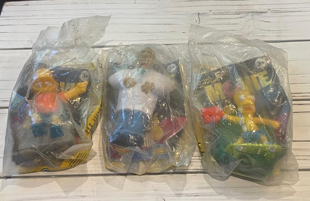 Burger King Simpson the Movie Action Figures Bundle of