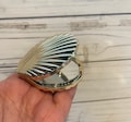 Sea Shell Compact Mirror, Pocket Mirror, Silver tone or Gold tone, DIY Project Base, Gift for Her, Bridesmaid Gift,Clam Shell Compact Mirror