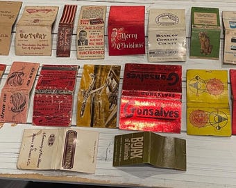 Lot of 17 Vintage Variety  Match Books from the 60s/70s/80s  Lot 106