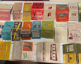 Lot of 22 Vintage Variety Match Books Matches from the 60s/70s/80s  Lot 105