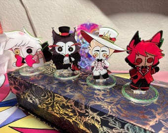 Hazbin Hotel Voodoo Doll Acrylic Standee | Chibi Desk Display | Double-Sided Fan Art