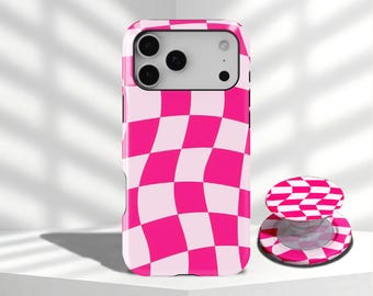 Cute Grids Plaid Checkerboard Aesthetic Trendy Pattern Phone Case For iPhone 17 16 15 14 13 12 11 Pro Max, Samsung Galaxy S26 S25 S24 Ultra