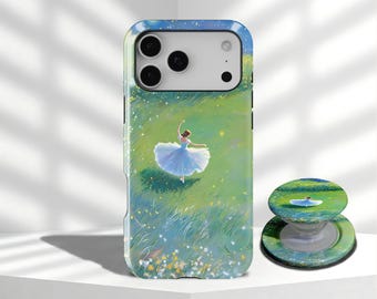Aesthetic Ballerina Phone Case Oil Painting Artistic Cover For iPhone 17 16 15 14 13 12 11 Pro Max, Samsung Galaxy S26 S25 S24 S23 Ultra