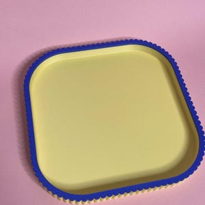 Gratängbricka | Stor dekorativ bricka | Tvåfärgad soffbordsbricka | Smyckesorganiseringsbricka | Modern heminredning