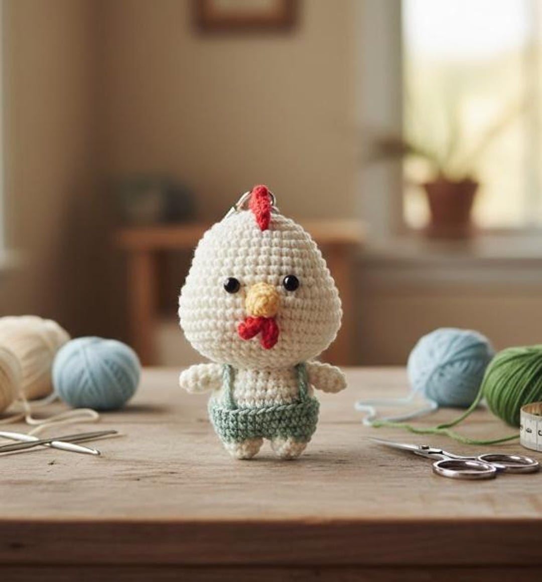 Cute Little Chicken Crochet Pattern, Amigurumi Rooster PDF Tutorial ...