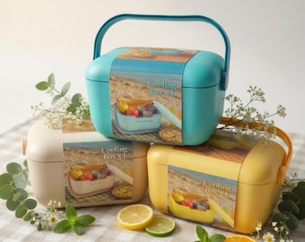 Nevera portátil de 5 litros, pequeña, ideal para picnics, acampadas y la playa.